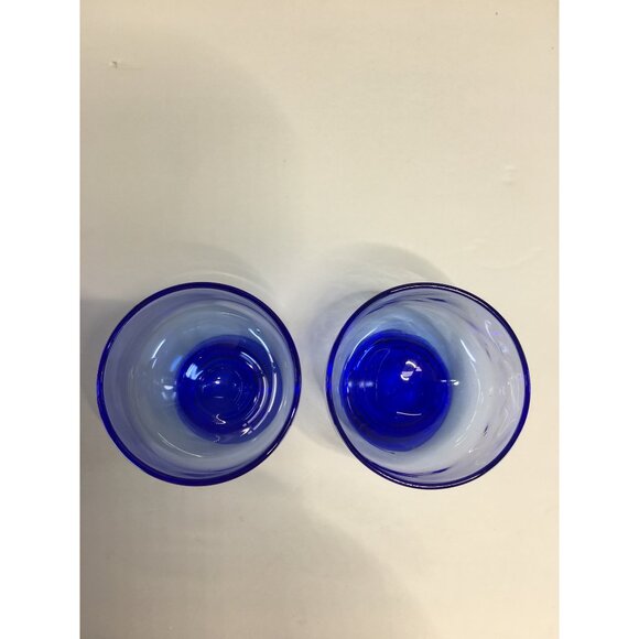 Japanese Cold Sake Cups Glass Blue and Green - Set of 4 - Picture 6 of 16